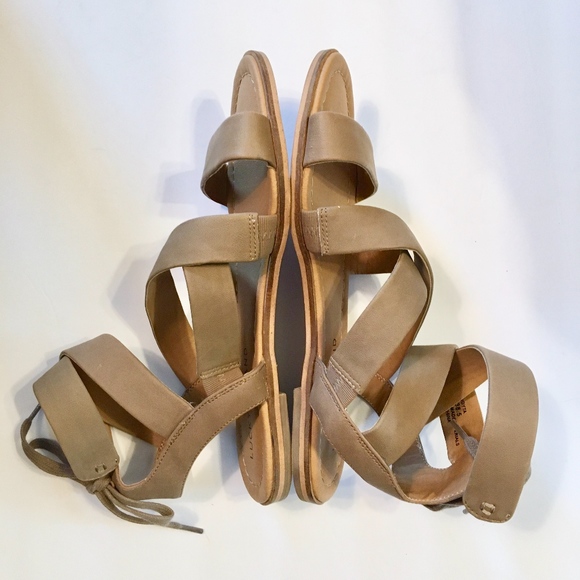 LUCKY BRAND Bandyta Tan Strappy Sandals Size 8.5 - Picture 4 of 8